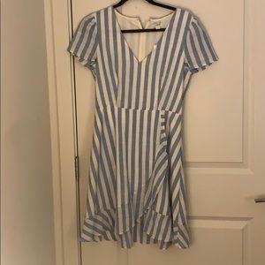 J. Crew blue and white dress